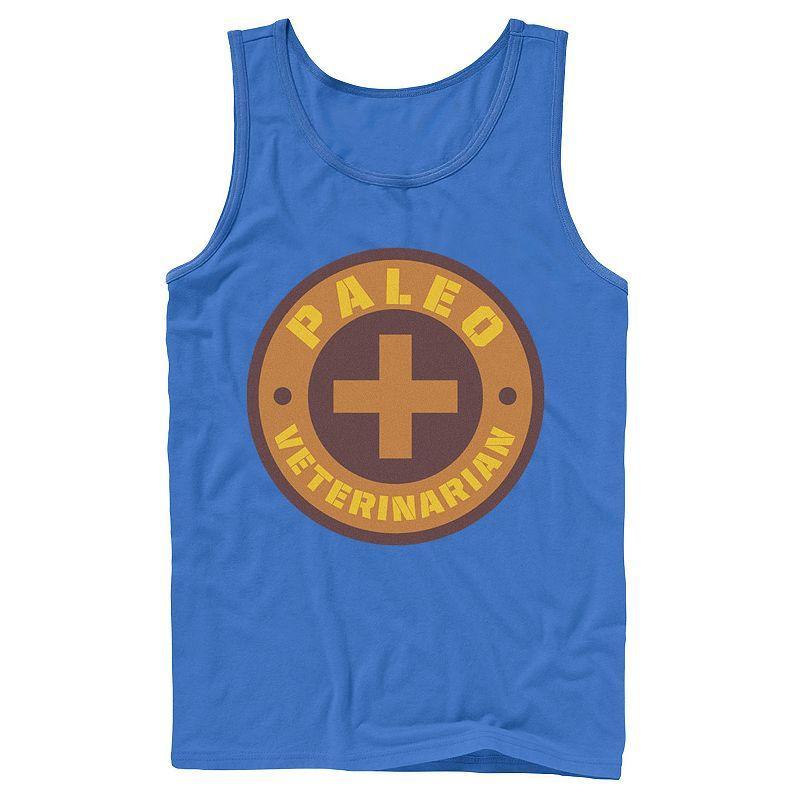 Men's Jurassic World Paleo Veternarian Badge Tank Top, Size: Large, Athletic Grey Product Image