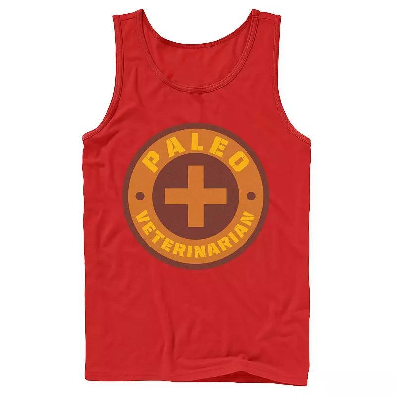 Men's Jurassic World Paleo Veternarian Badge Tank Top, Size: Large, Athletic Grey Product Image