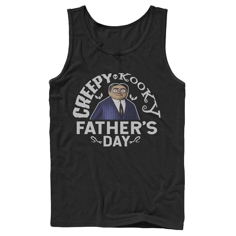 Men's The Addams Family Gomez Creepy Kooky Father's Day Tank Top, Size: XL, Black Product Image
