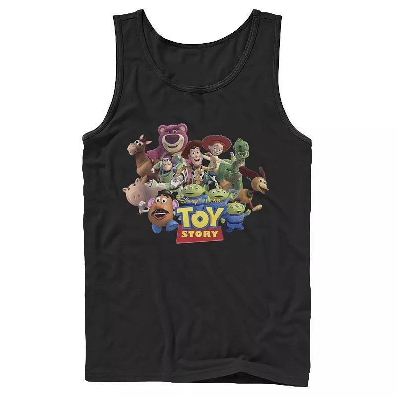 Men's Star Wars The Mandalorian The Child Hidden Face Portrait Tank Top, Size: Small, Blue Product Image
