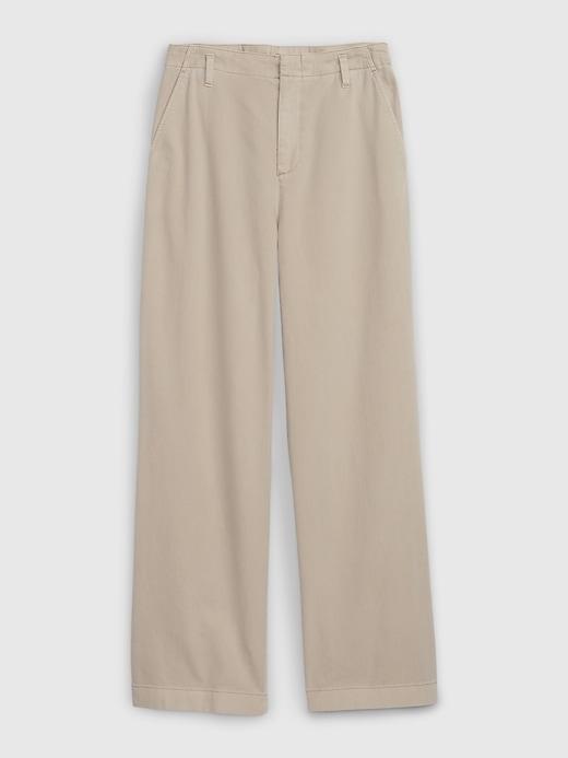 Mid Rise Loose Khakis Product Image