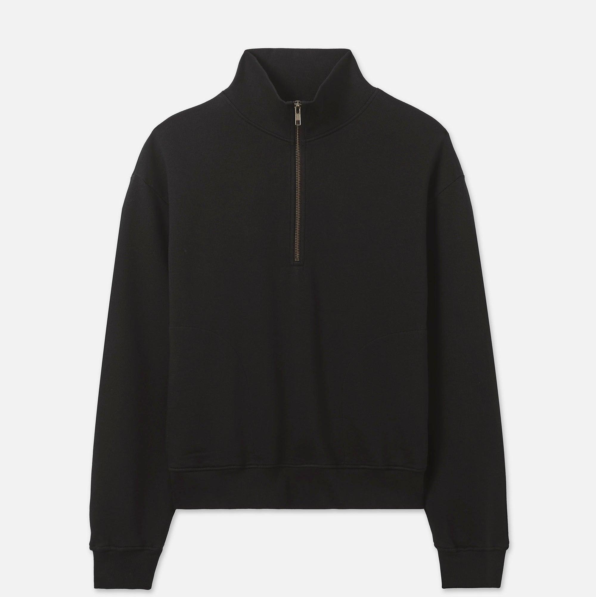 Organic Fleece Quarter Zip Sweatshirt Female Product Image