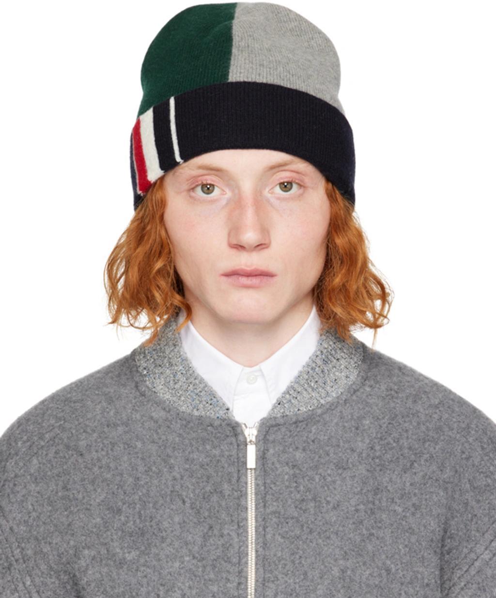 THOM BROWNE Multicolor Fun-mix Beanie In Green Product Image