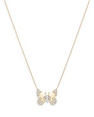 Adina Reyter 14K Yellow Gold Enchanted Diamond Butterfly Pendant Necklace, 16 Product Image
