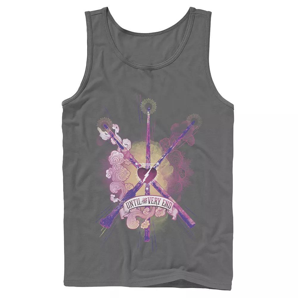 Men's Harry Potter Until The Very End Wands Tank Top, Size: XL, Black Product Image
