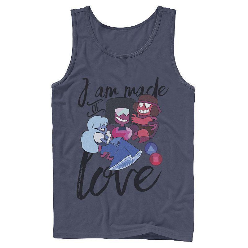 Men's Cartoon Network Steven Universe I Am Made Of Love Tank Top, Size: XL, Grey Product Image
