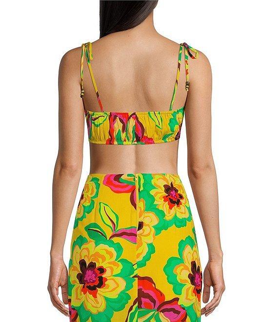 GB Floral Printed Coordinating Crop Top Product Image
