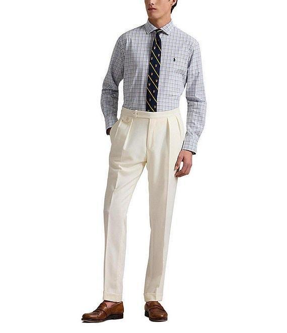 Polo Ralph Lauren Classic Tattersall Stretch Poplin Long Sleeve Woven Shirt Product Image