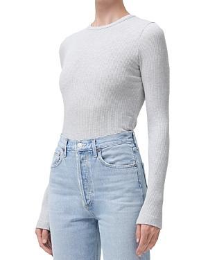 Womens Alma Shrunken Crewneck Sweater Product Image