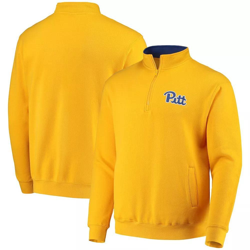 Men's Colosseum Gold Pitt Panthers Tortugas Logo Quarter-Zip Jacket, Size: Large Product Image