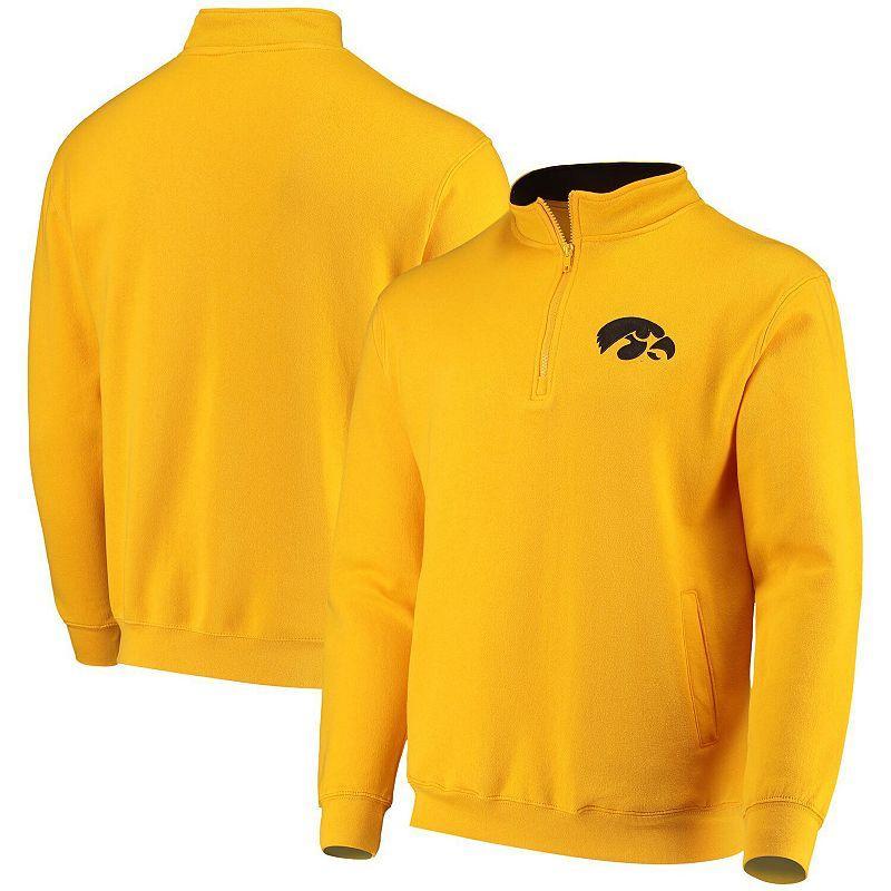 Men's Colosseum Gold Iowa Hawkeyes Tortugas Logo Quarter-Zip Jacket, Size: 3XL Product Image