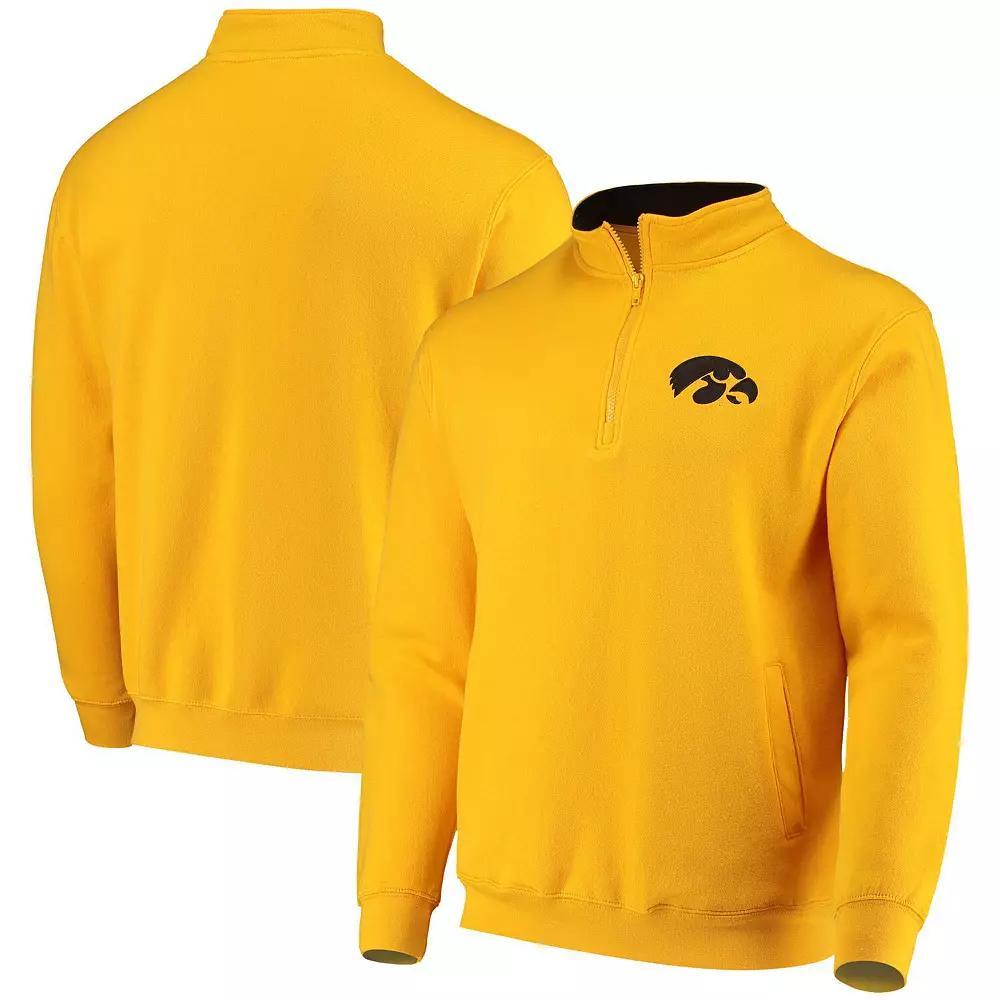 Men's Colosseum Gold Iowa Hawkeyes Tortugas Logo Quarter-Zip Jacket, Size: 3XL Product Image