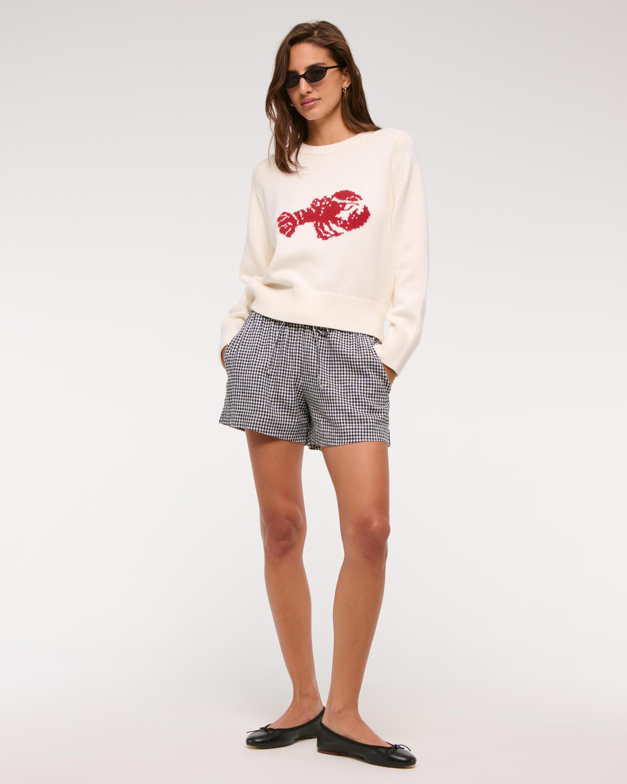 The A&F Madeline Textural Crew Sweater Product Image
