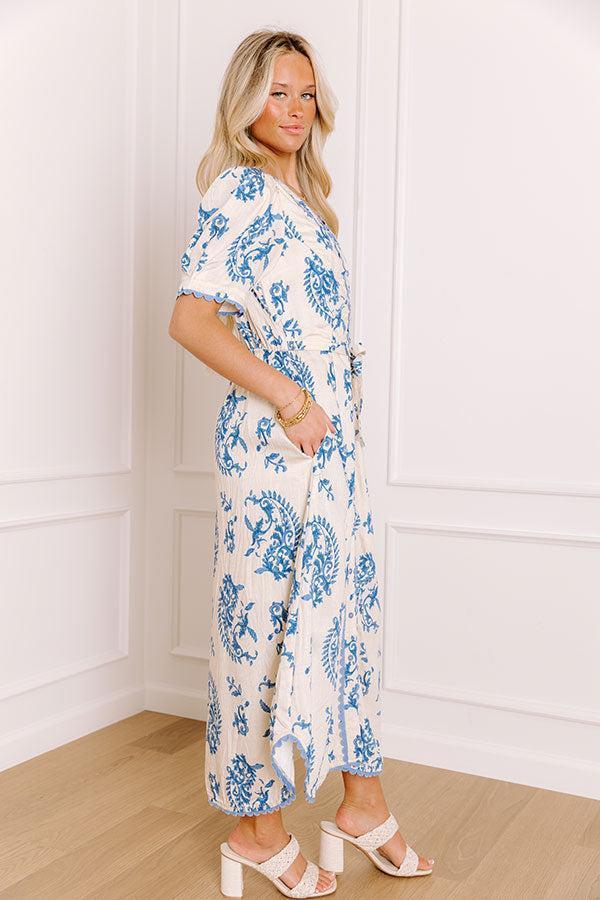 Small Town Stroll Button Down Midi Dress Product Image