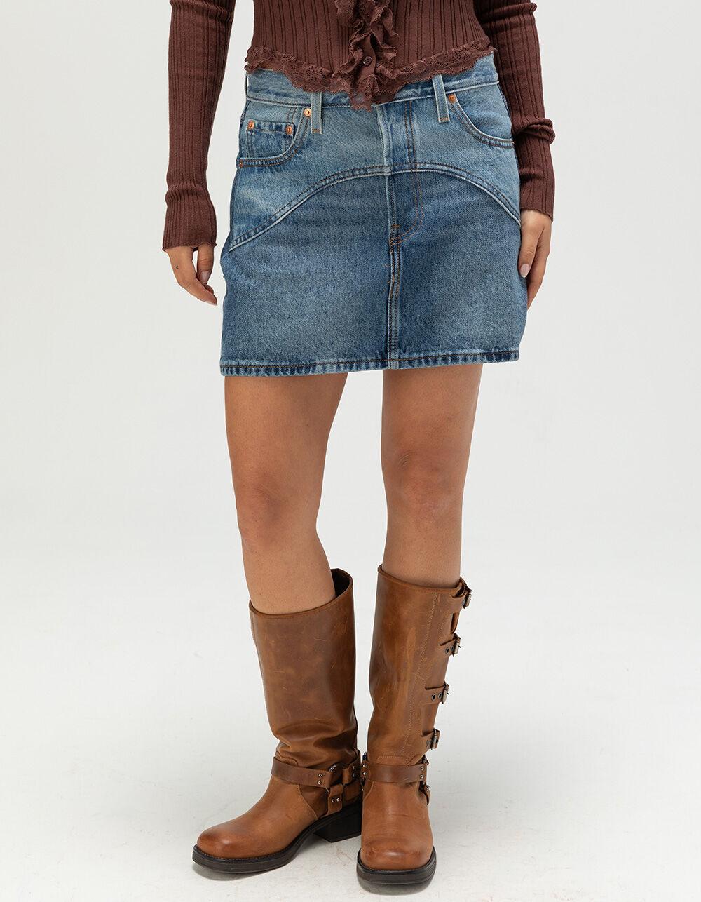 LEVI'S Premium Western Icon Women's Skirt - Ironic Iconic - RINSE Product Image