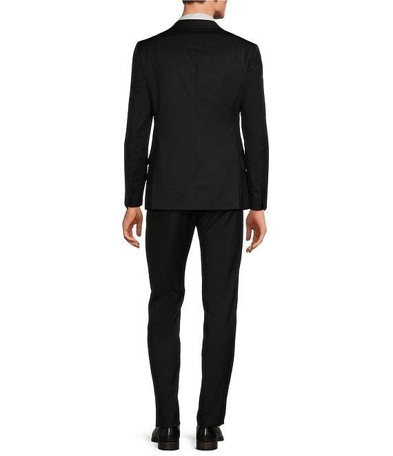 Armani Exchange Modern Fit Flat Front Solid 2-Piece Suit Product Image