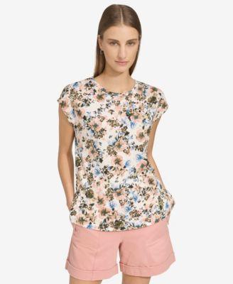 Andrew Marc Sport Womens Cotton Dolman-Sleeve Tee Product Image
