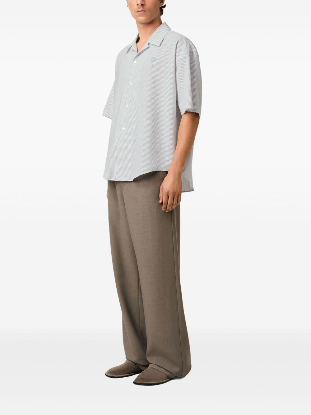 camp-collar short-sleeve shirt Product Image