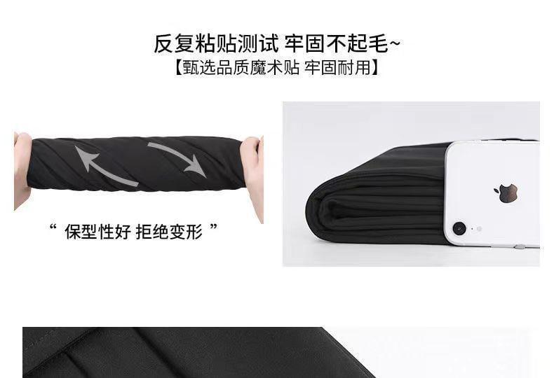 High Waist Adhesive Strap Wide Leg Dress Pants Product Image