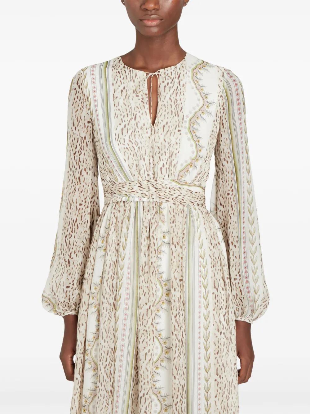 Kaleido Blend-print silk maxi dress Product Image