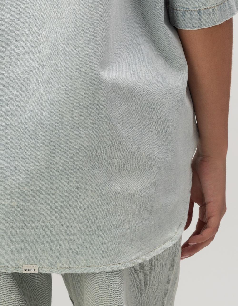 THRILLS Darian Womens Denim Shirt - DENIM Product Image
