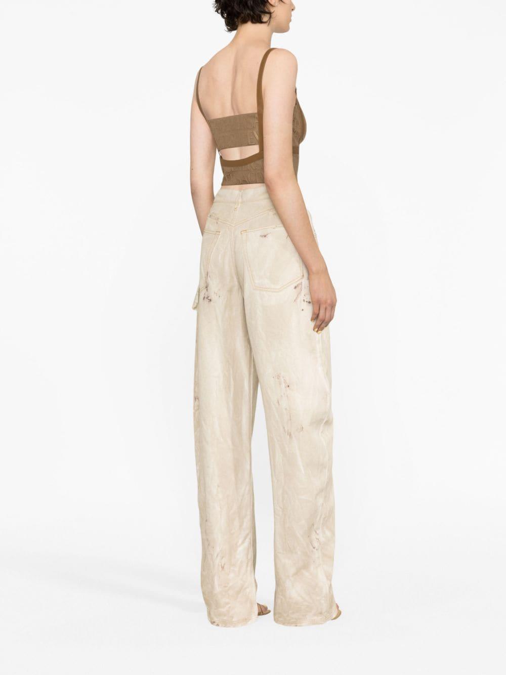 Versace Allover bustier top Product Image