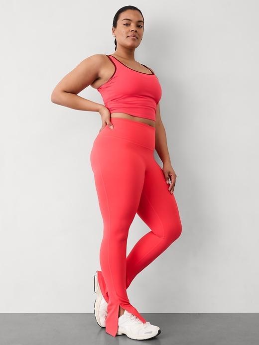 Signature Rib Square Neck Crop Tank Product Image