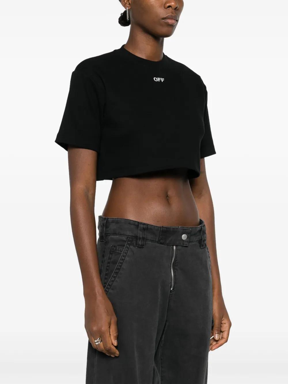 Off-Stamp cropped T-shirt Product Image