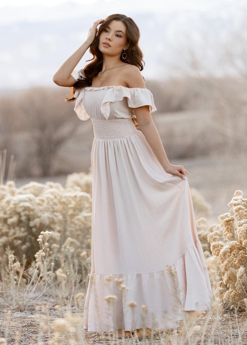 Dawn Dress in Ecru Female Product Image