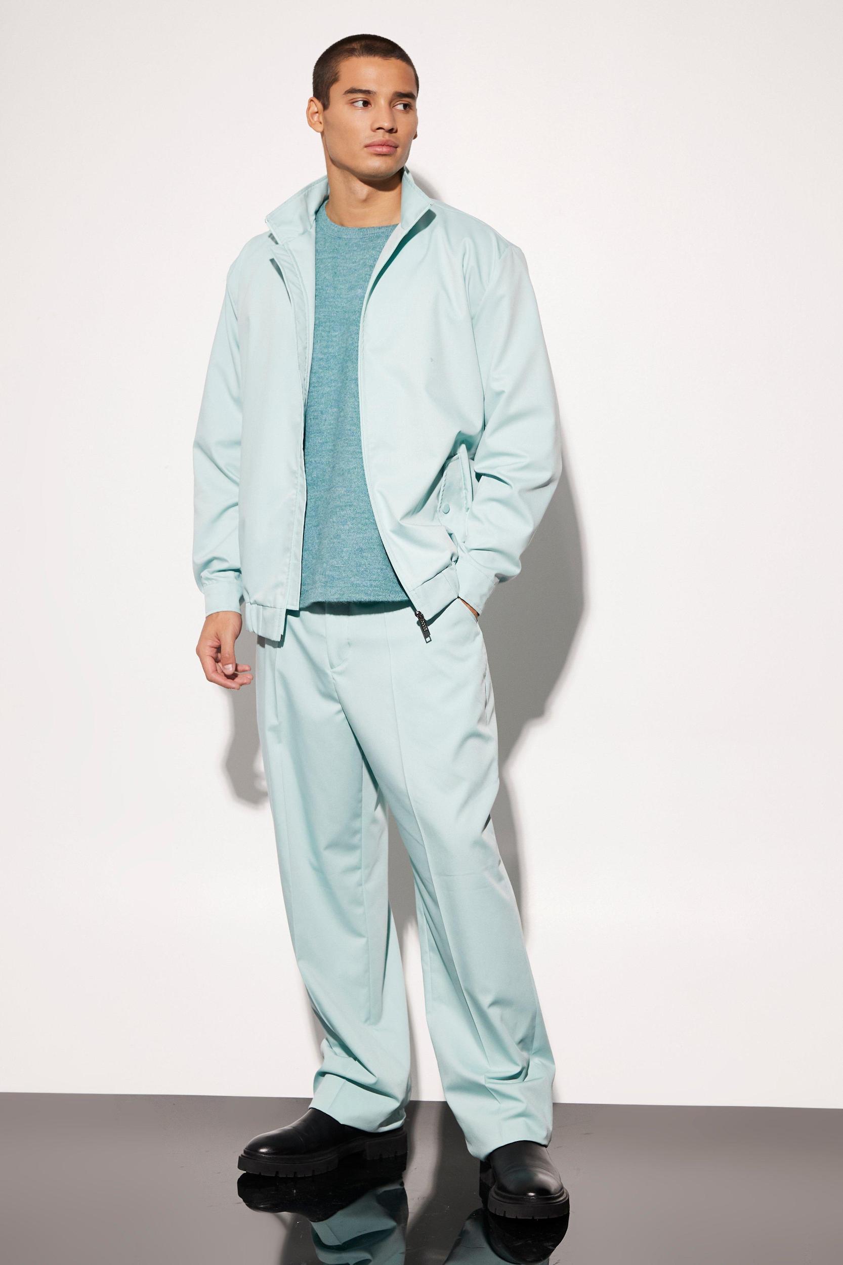 Oversized Funnel Neck Tailored Jacket | boohooMAN USA Product Image
