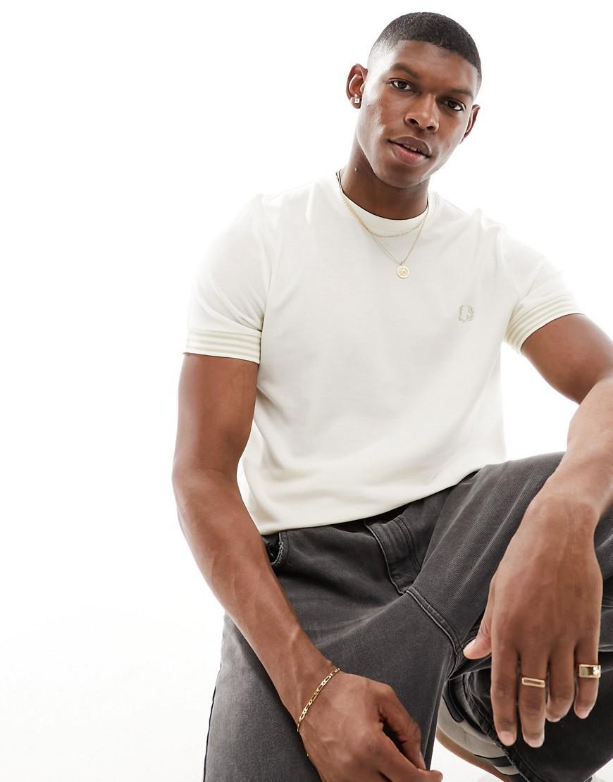 Fred Perry Striped Cuff T-Shirt Product Image