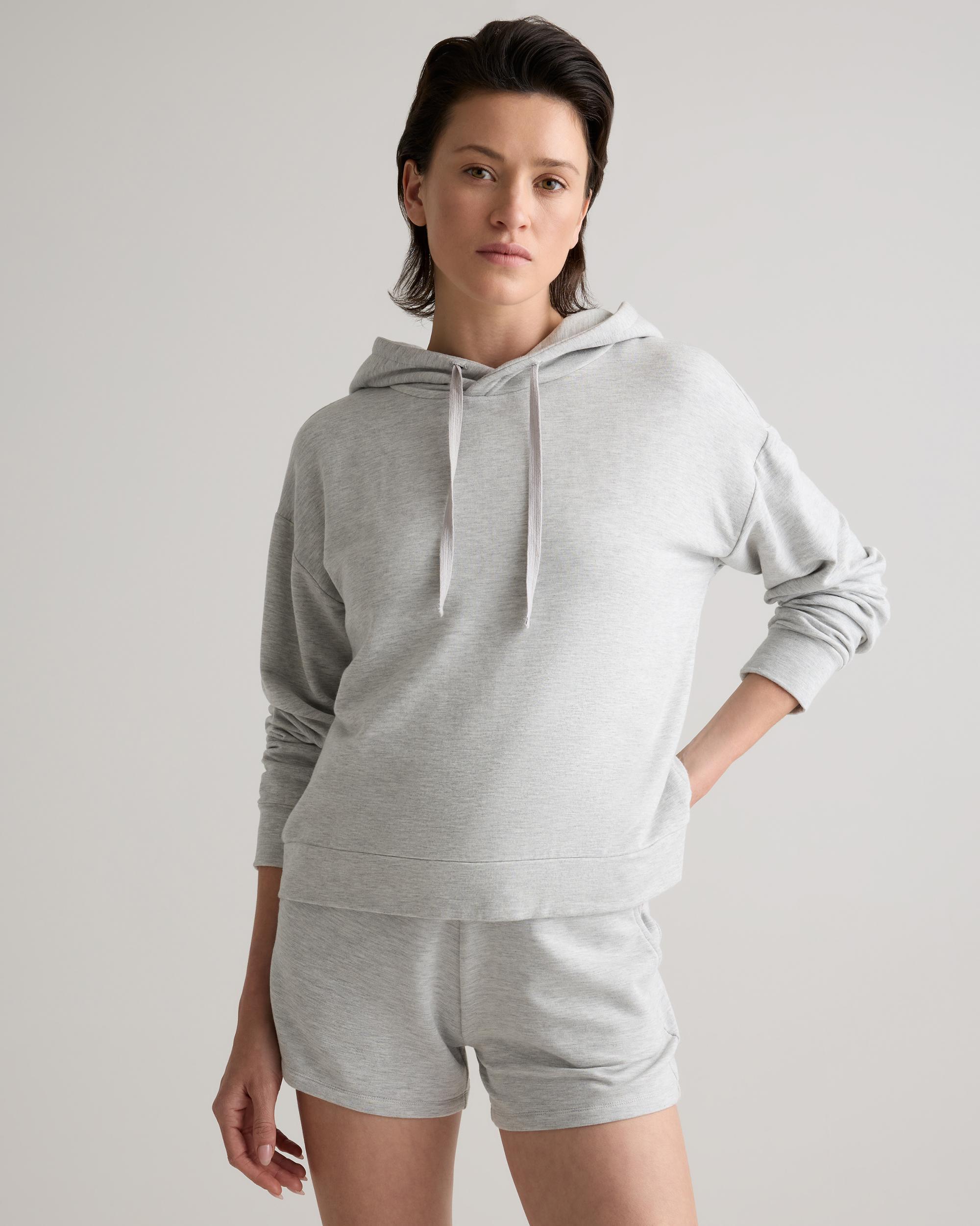 Quince | Women's SuperSoft Fleece Pullover Hoodie Sweatshirt Lenzing Modal Product Image