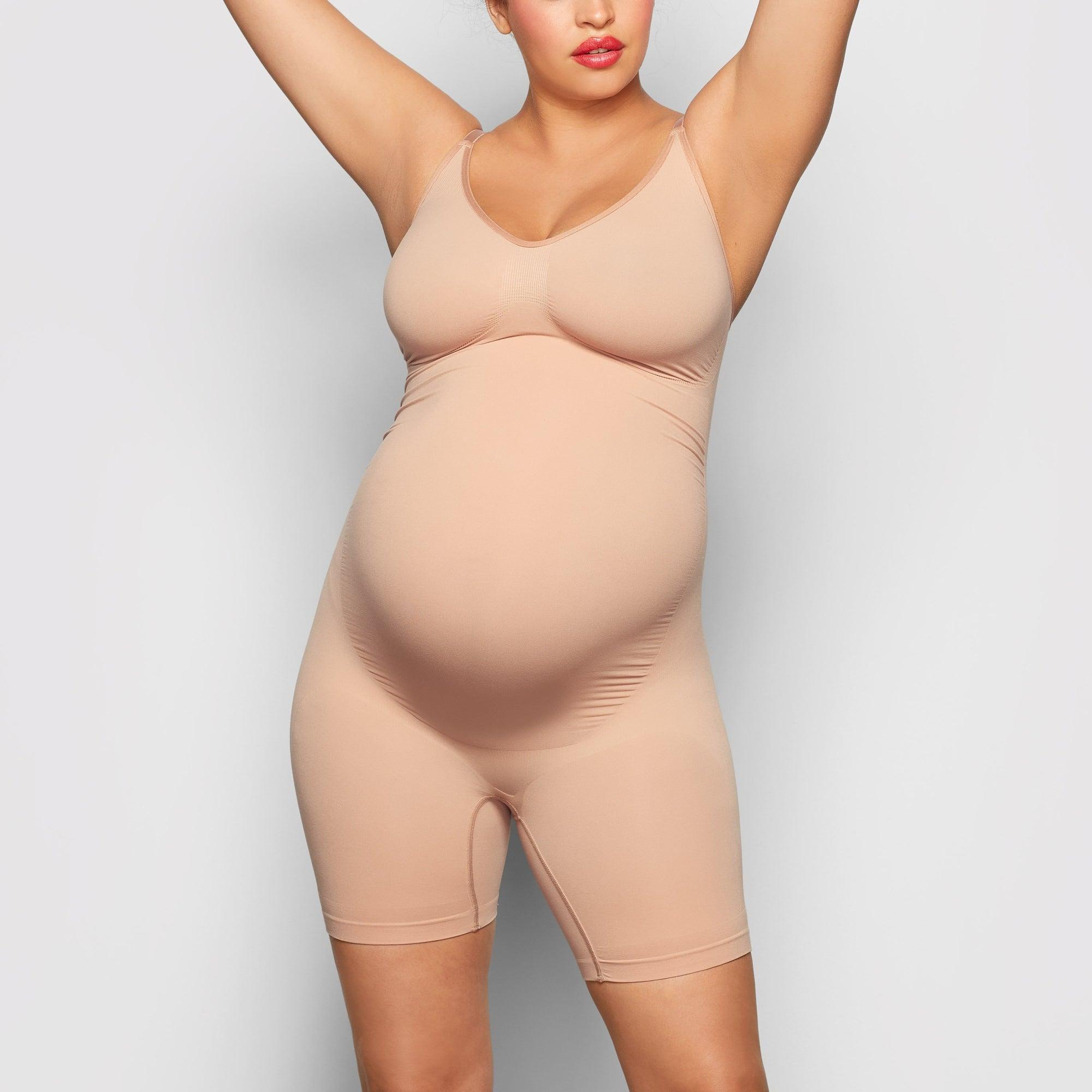 MATERNITY SCULPTING BODYSUIT MID THIGH | SIENNA Product Image