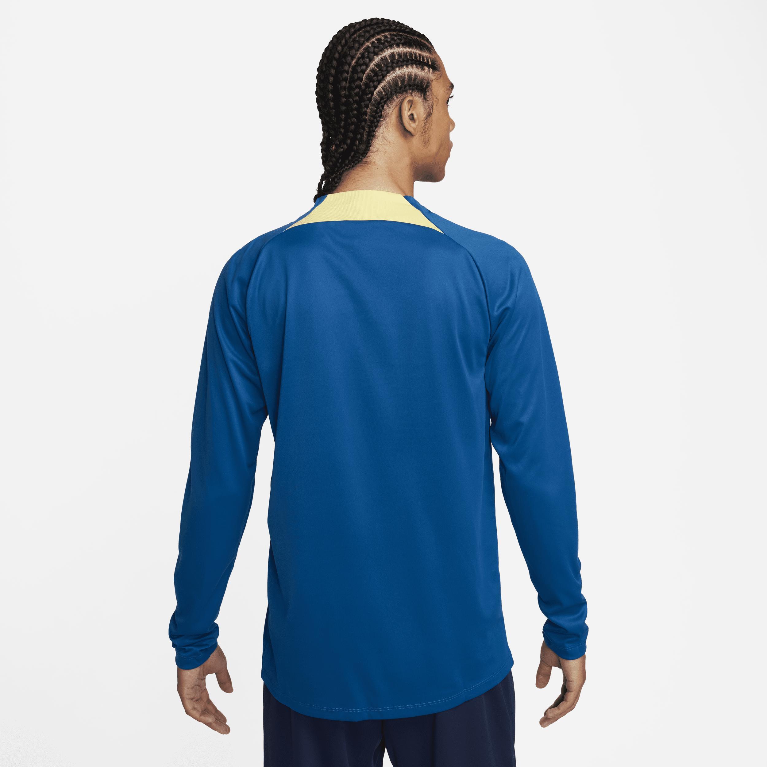 Men's Nike Blue Club America Academy Pro Drill Raglan Quarter-Zip Top, Size: Medium, Caf Blue Product Image