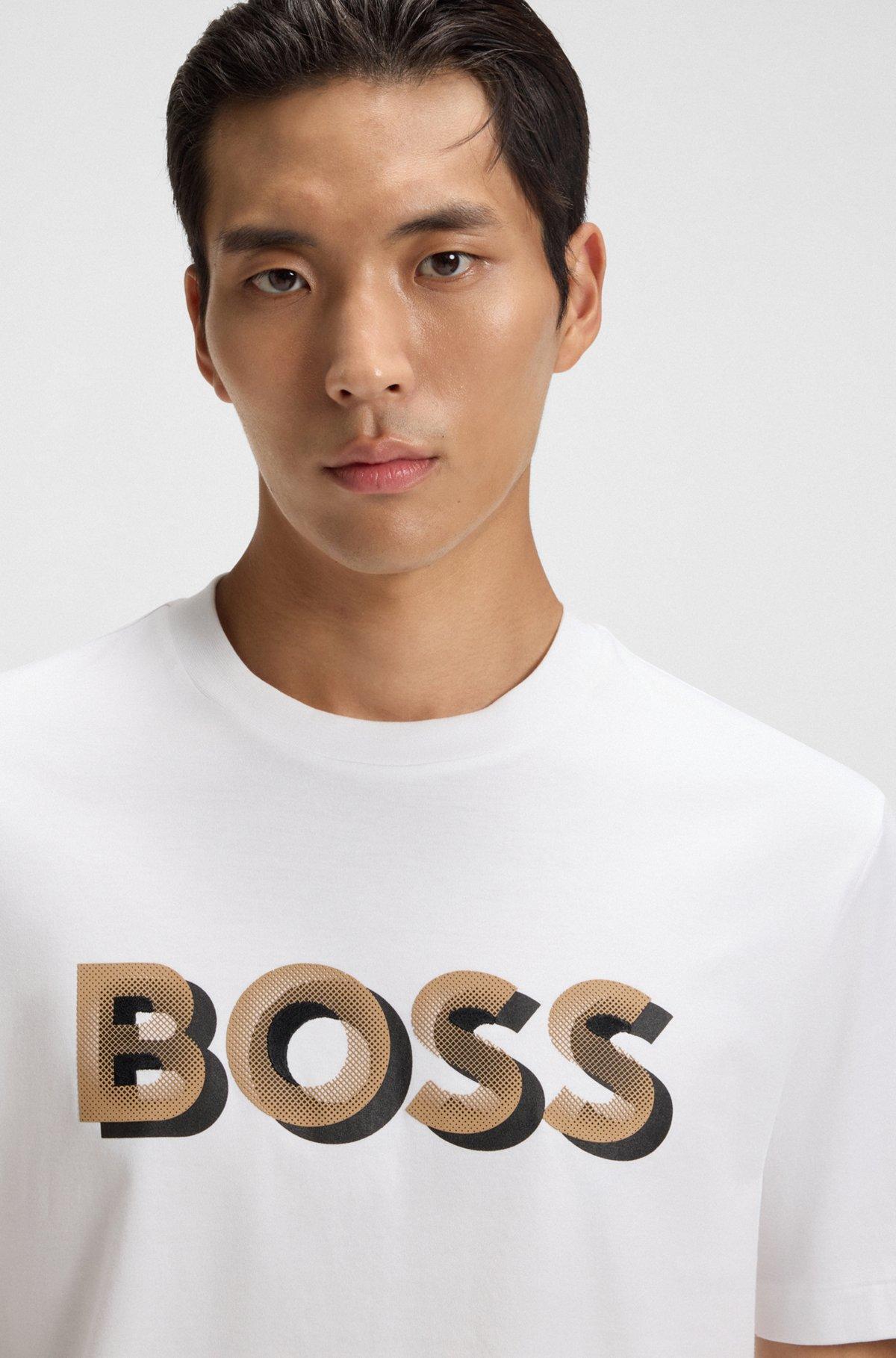Cotton T-shirt with logo artwork Product Image