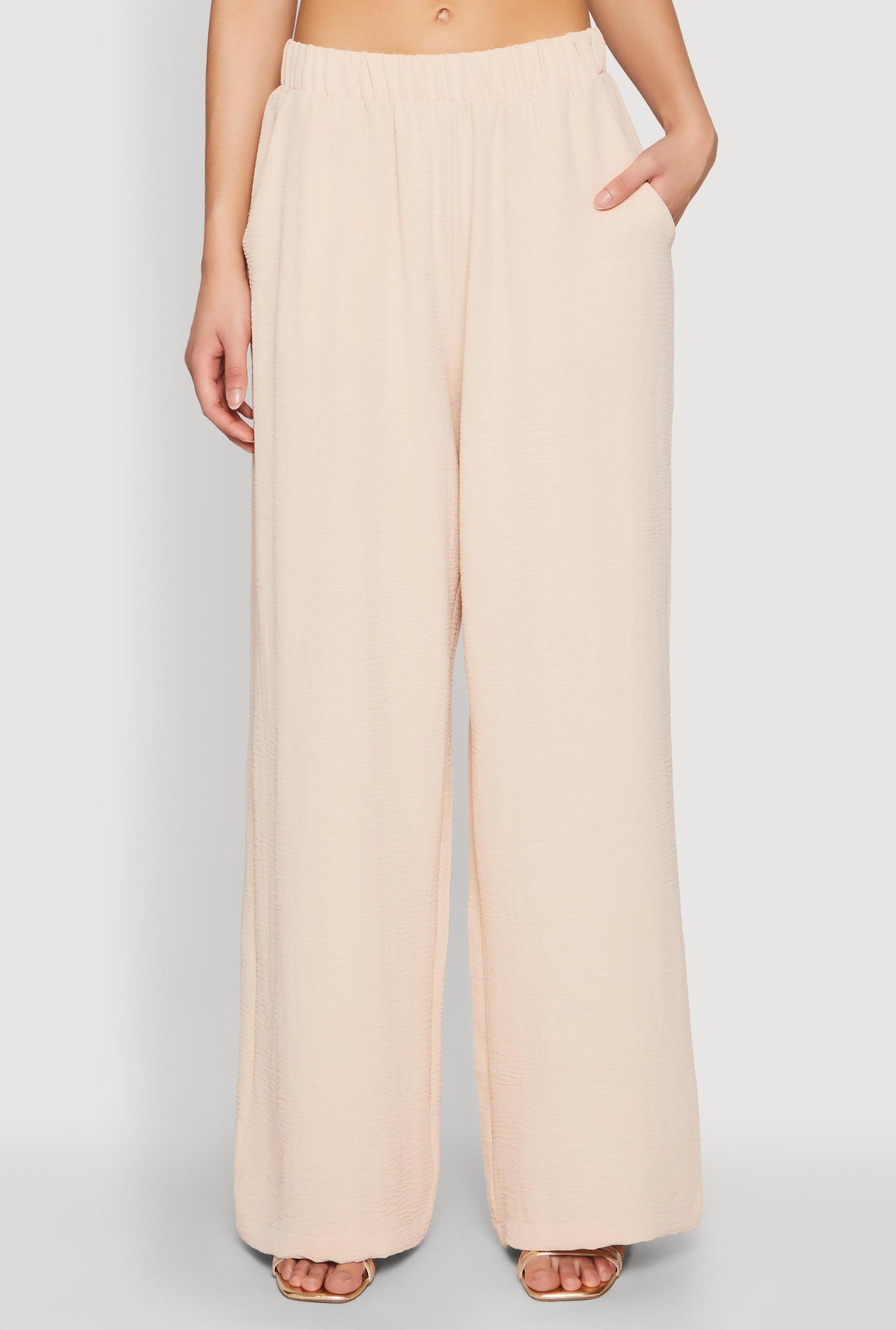 Womens Airy Wide Leg Pants Product Image