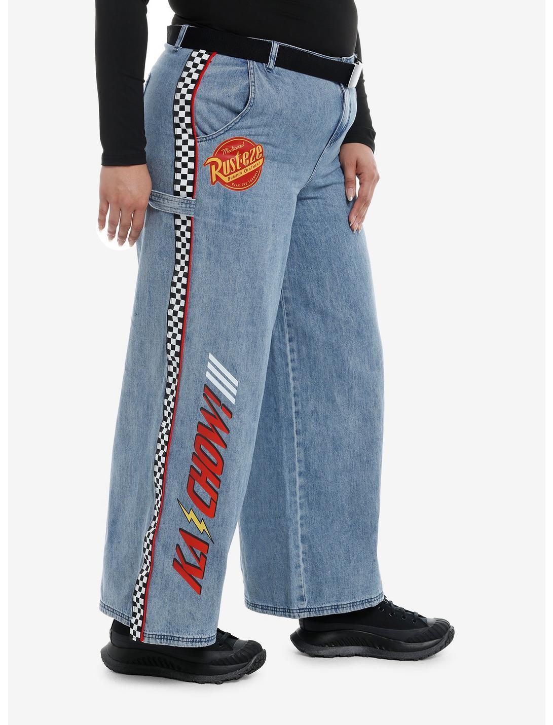 Disney Pixar Cars Race Icons Wide Leg Jeans Plus Size Product Image