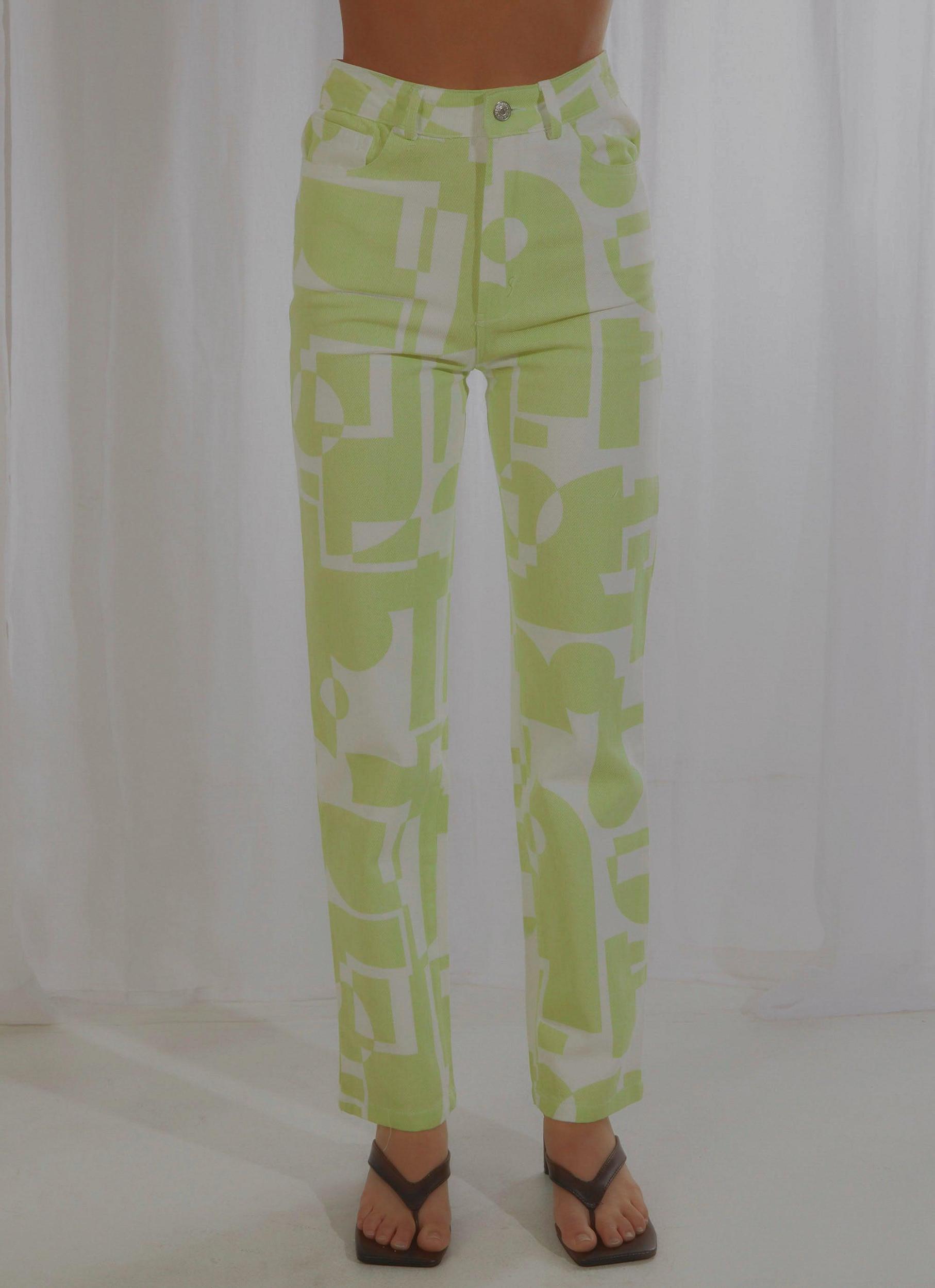 Electric Avenue Pants - Lime Product Image