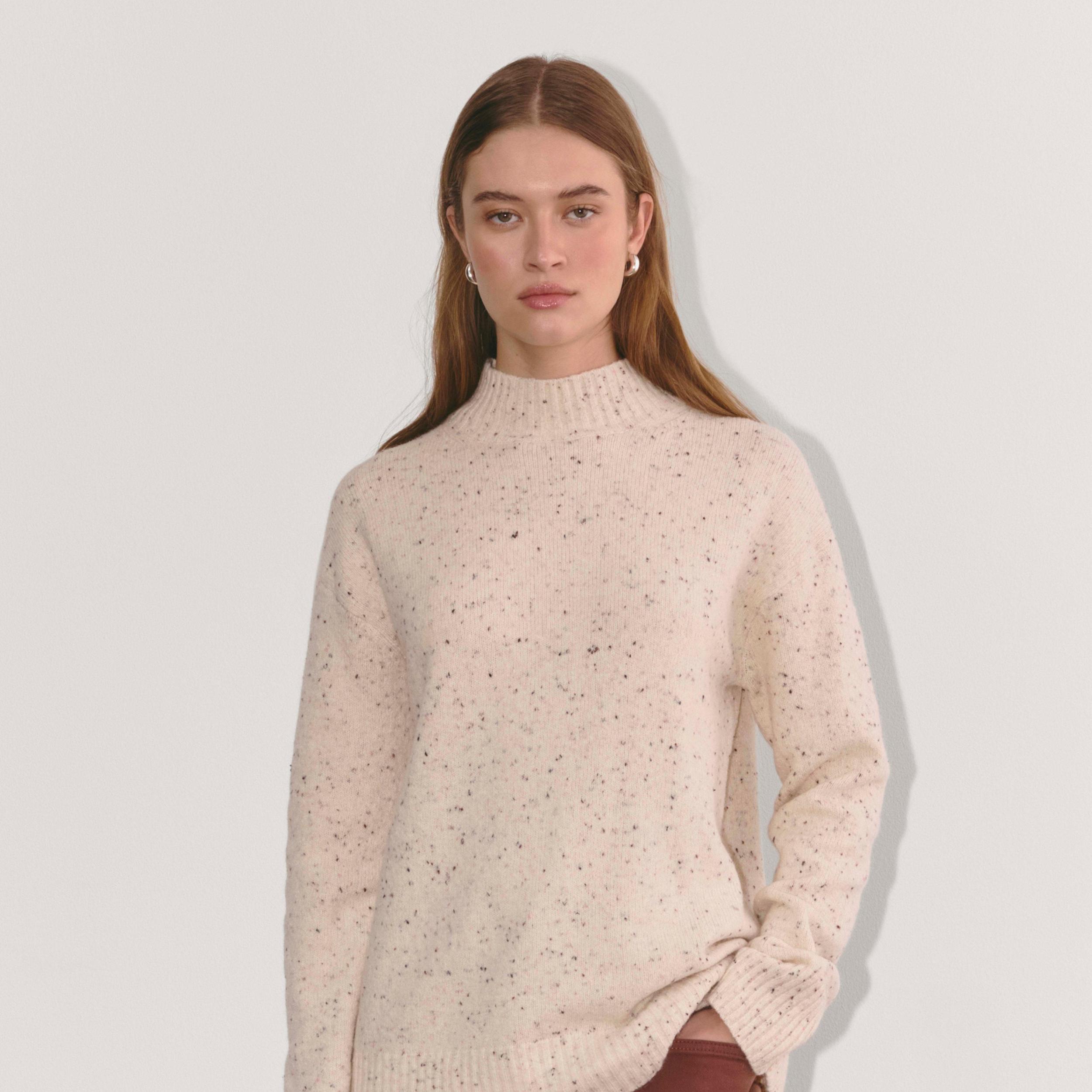 The Mockneck Sweater in Plush Cotton Product Image