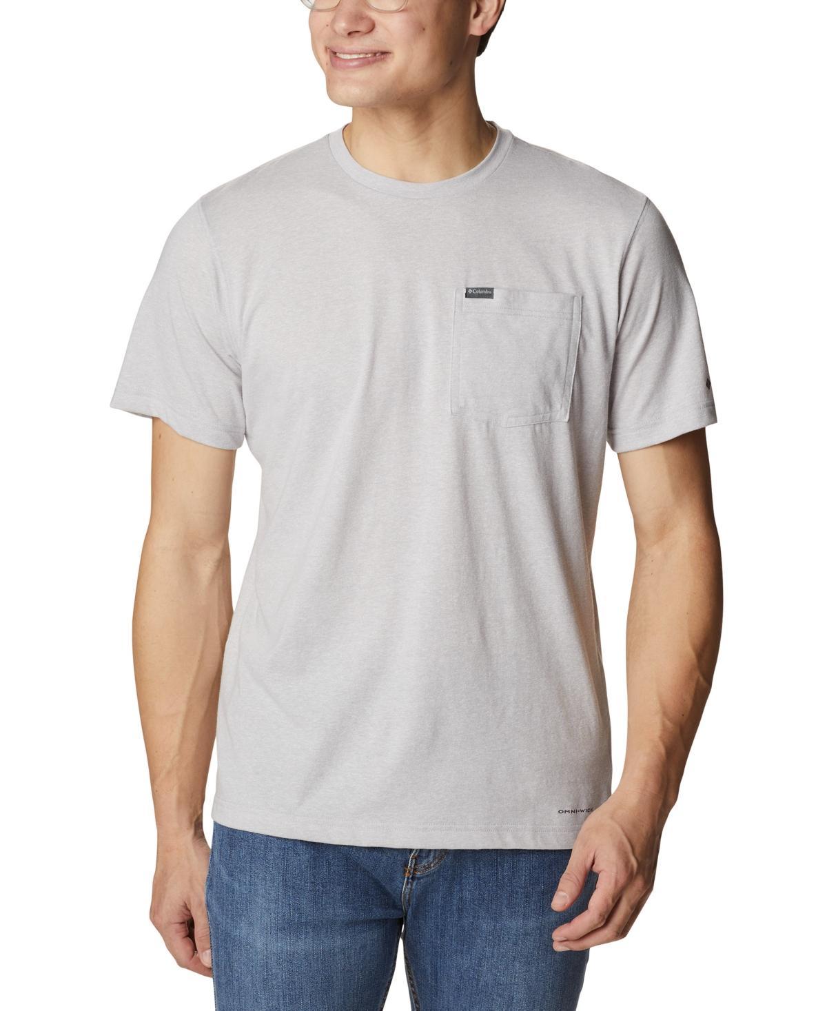 Men's Columbia Thistletown Hills™ Pocket Tee, Size: XL, Columbia Grey Grey Product Image