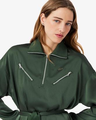 Women's Long Sleeve Belted Dress Product Image
