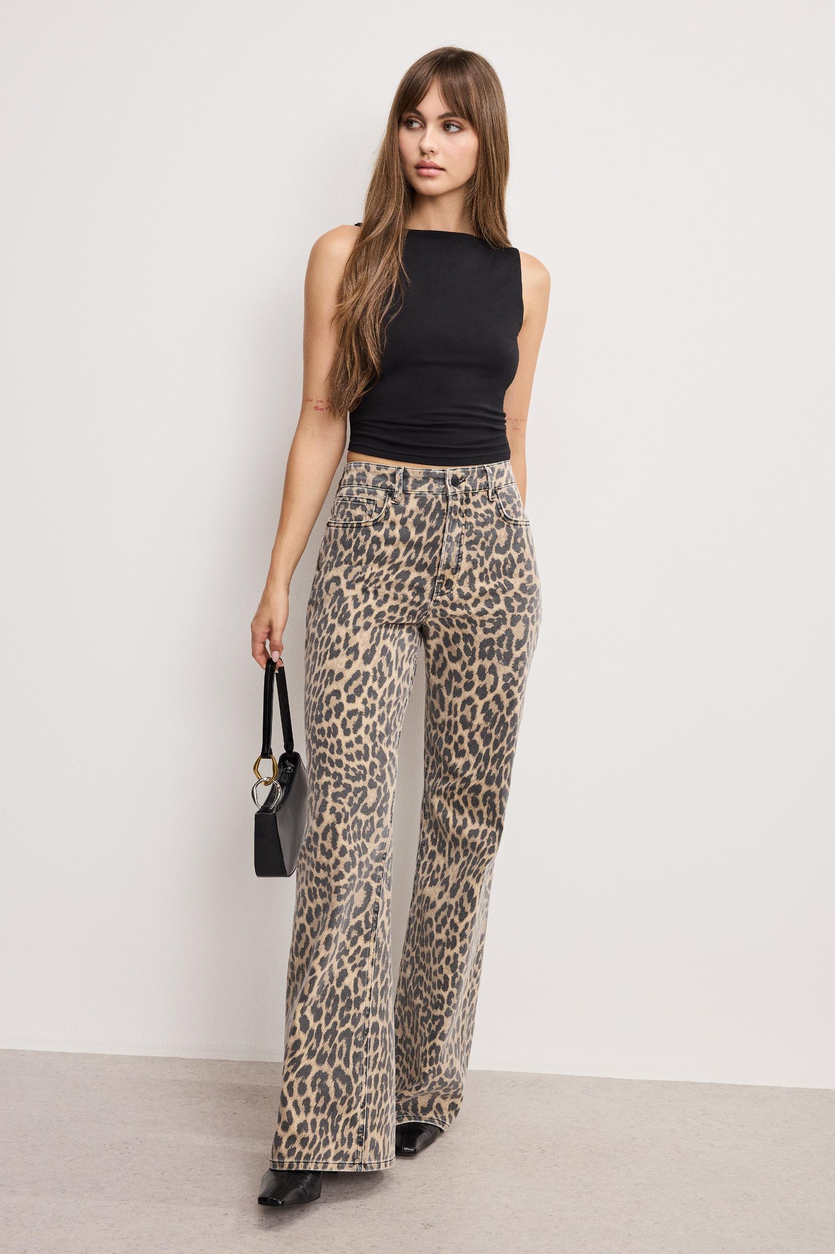 GOOD STANDARD EASE LEOPARD JEANS | LUCKY LEOPARD001 Product Image