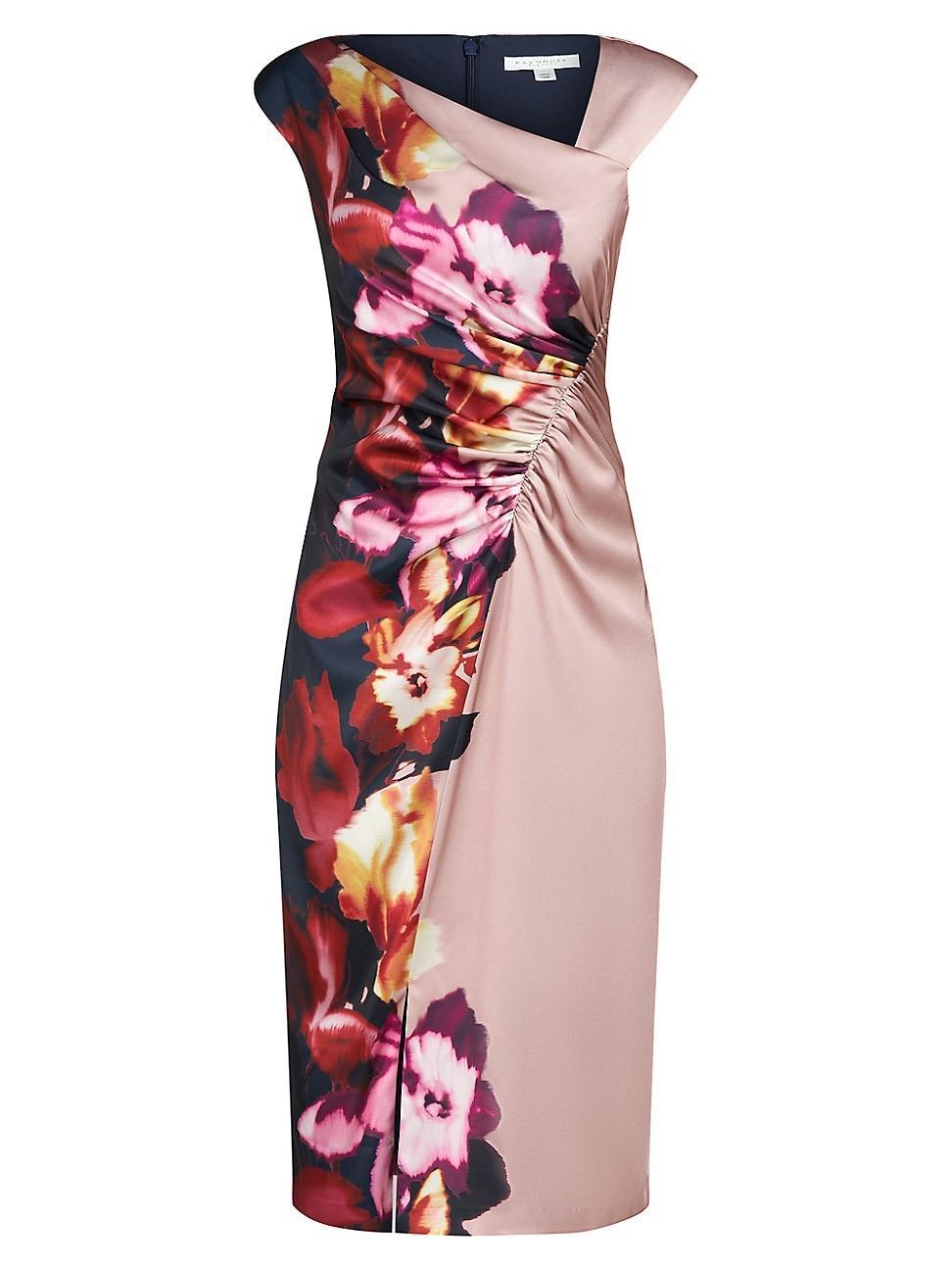 Womens Ilssa Asymmetric Midi-Dress Product Image