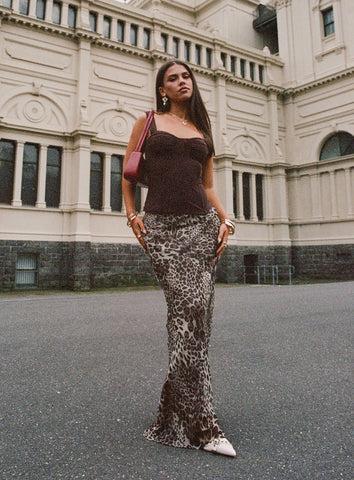 Manda Maxi Skirt Leopard Product Image