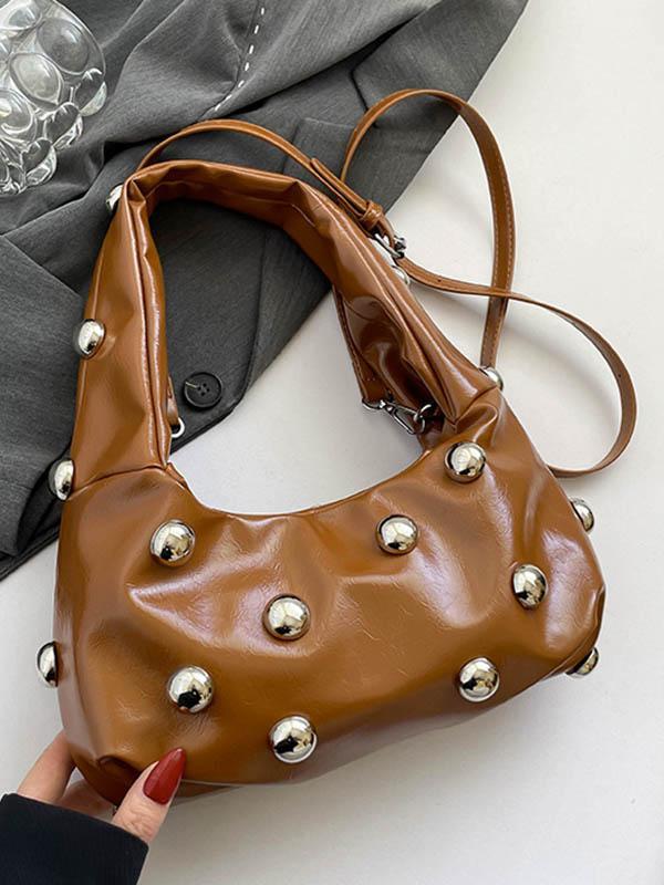 Geometric Rivet Handbags Shoulder Bags Product Image
