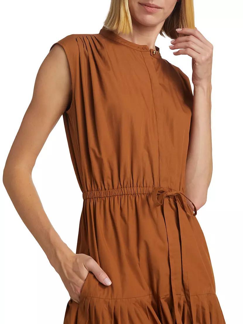 Margaret Cotton Tiered Midi-Dress Product Image