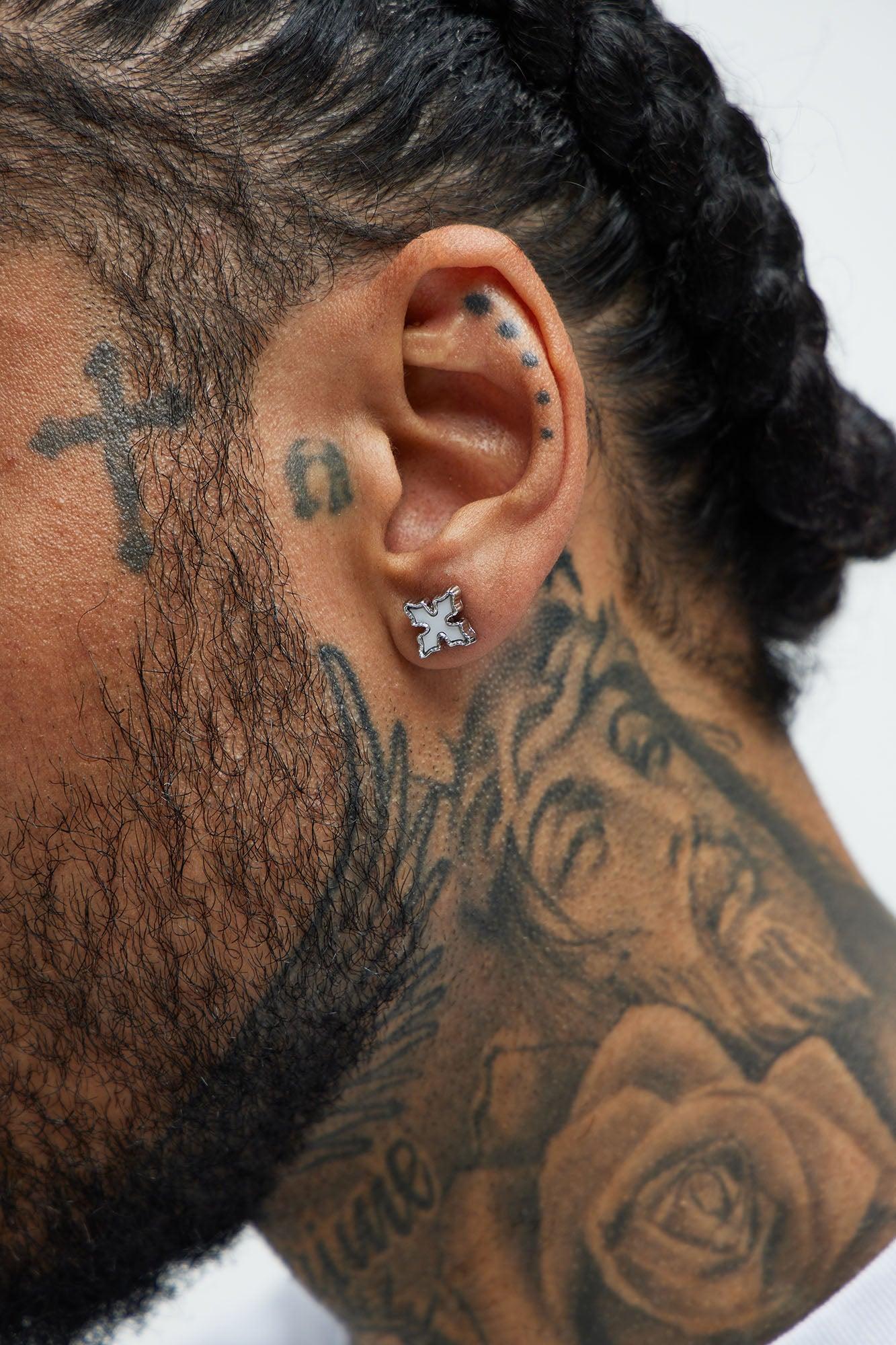 Crossed Off Earing Set - Gold/Multi Product Image