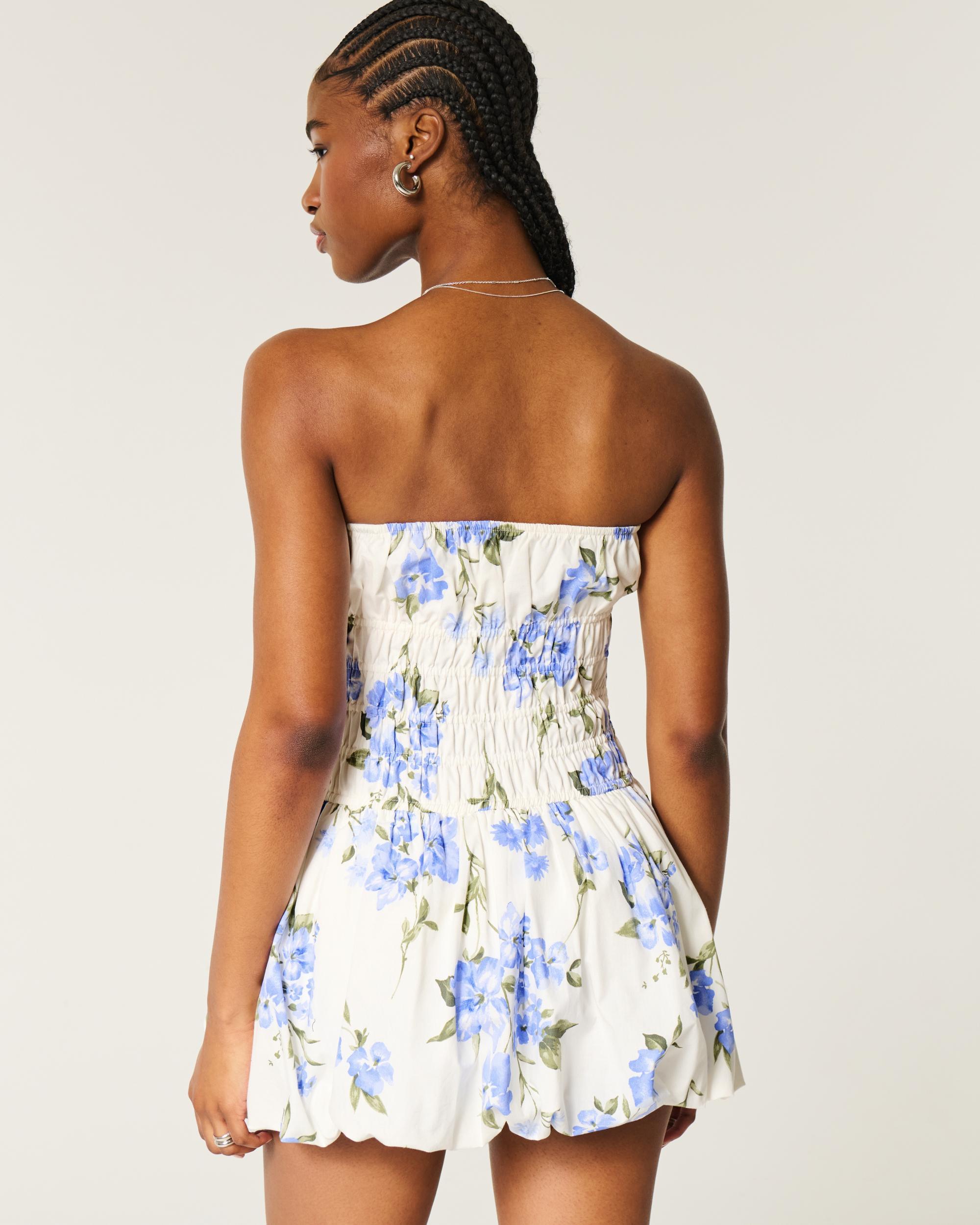 Strapless Bubble Mini Dress Product Image