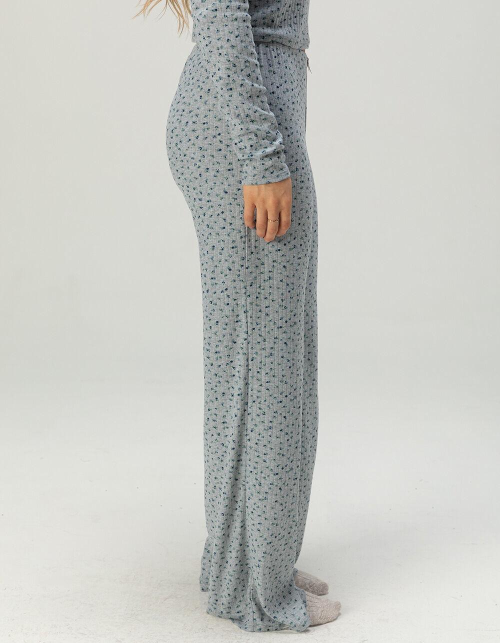 FULL TILT Pointelle Floral Pajama Pants Product Image