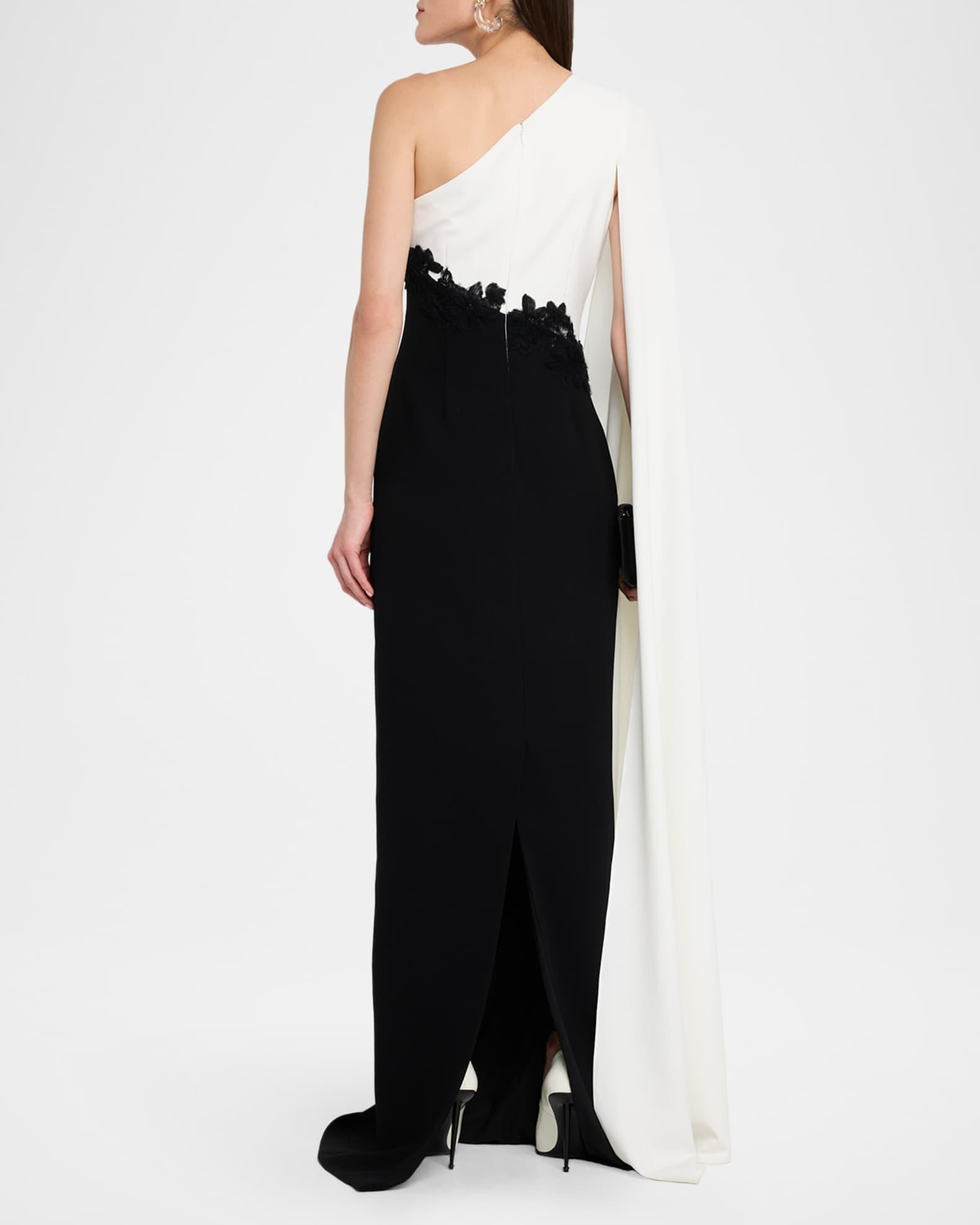 Cape-Sleeve Column Gown Product Image